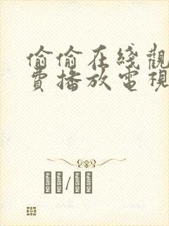 偷偷在线观看免费播放电视剧大全中