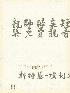 龙帅归来短剧全集免费观看