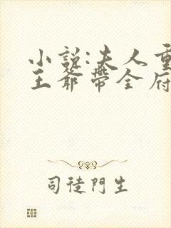 小说:夫人重生王爷带全府一起火葬场