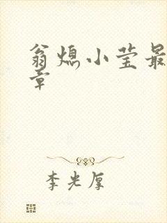 翁熄小莹最新节章