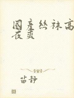 国产丝袜高跟夜夜爽封面