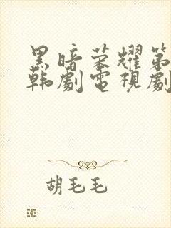 黑暗荣耀第二季韩剧电视剧普通话