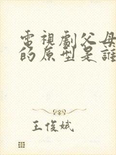 电视剧父母爱情的原型是谁封面