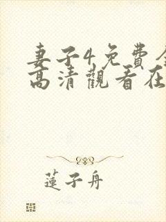 妻子4免费全集高清观看在线