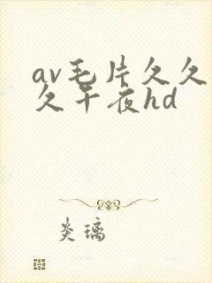 av毛片久久久久午夜hd