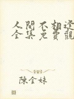 人间不相逢短剧全集免费观看封面