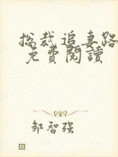 总裁追妻路漫漫 免费阅读