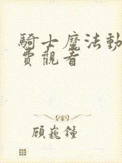 骑士魔法动漫免费观看