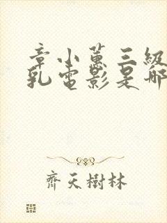 章小蕙三级露全乳电影是哪一部