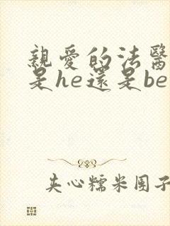 亲爱的法医小姐是he还是be封面