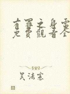 有罪之身电视剧免费观看全集高清