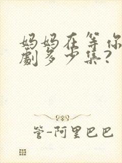 妈妈在等你电视剧多少集?封面