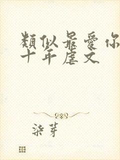 类似最爱你的那十年虐文封面