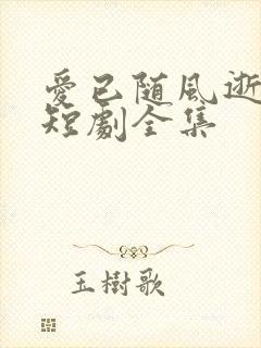 爱已随风逝沈凝短剧全集