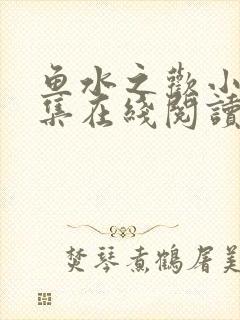 鱼水之欢小说全集在线阅读