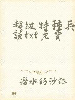 超级特种兵王小说txt免费