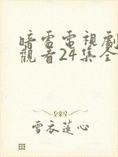 暗处电视剧免费观看24集全集高清