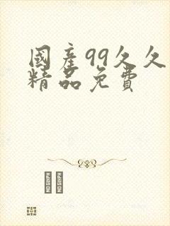 国产99久久久精品免费