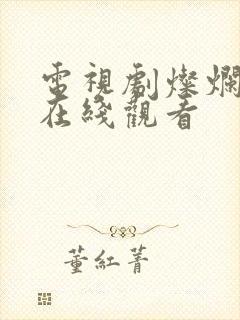 电视剧灿烂全集在线观看