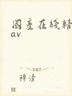 国产在线精品一av