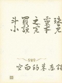 斗罗之灵珠神剑小说完本免费阅读