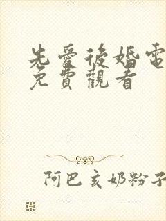 先爱后婚电视剧免费观看