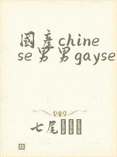 国产chinese男男gaysex网站