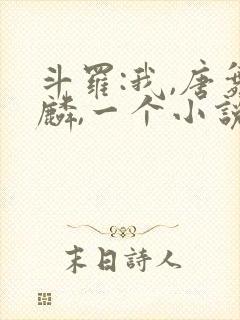 斗罗:我,唐舞麟,一个小说家