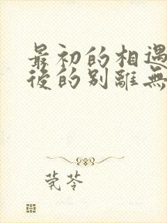 最初的相遇,最后的别离无弹窗