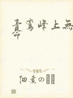 青鸾峰上无敌天命