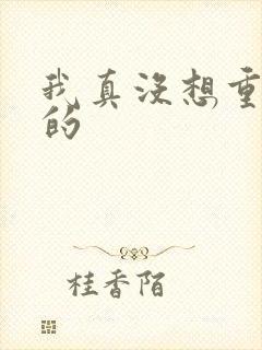 我真没想重生啊的