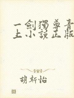 一剑独尊青鸾峰上小说正版封面