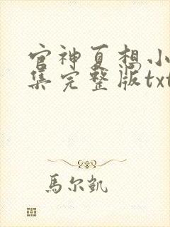 官神夏想小说全集完整版txt