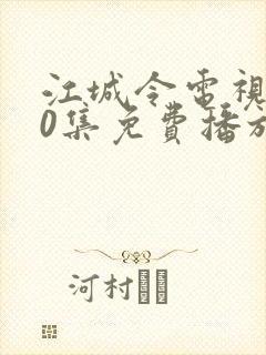 江城令电视剧40集免费播放