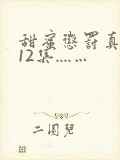 甜蜜惩罚真人版12集....…