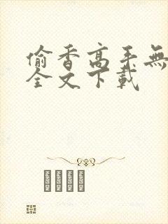 偷香高手无删减全文下载封面