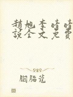 赵旭李晴晴的小说全文免费阅读封面