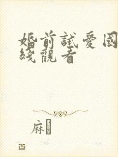 婚前试爱国语在线观看