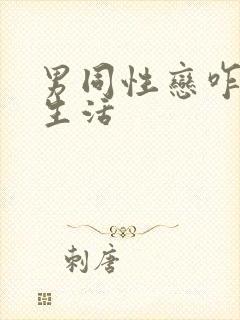 男同性恋咋过性生活