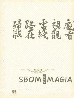 归路电视剧免费版在线观看全集归路22集