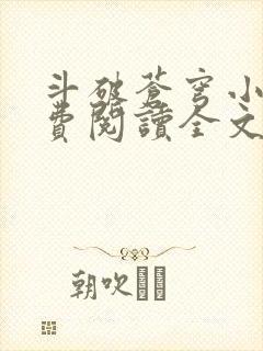 斗破苍穹小说免费阅读全文下载封面