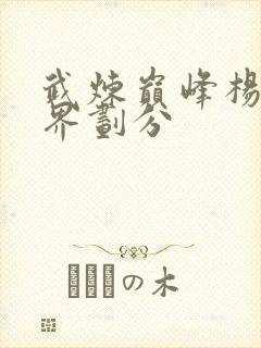 武炼巅峰杨开境界划分