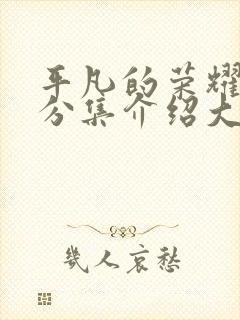 平凡的荣耀剧情分集介绍大结局剧情吧?