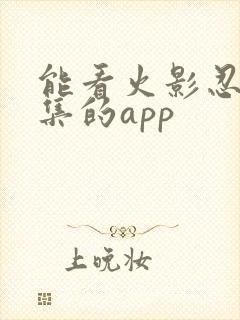 能看火影忍者全集的app