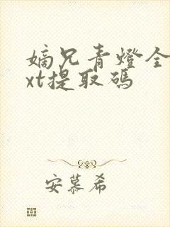 嫡兄青灯全文txt提取码封面