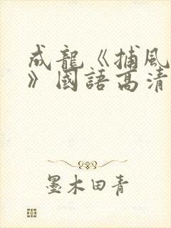 成龙《捕风捉影》国语高清在线观看