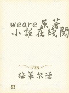 weare原著小说在线阅读封面