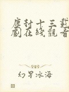 尘封十三载电视剧在线观看免费完整版封面