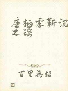 唐栖雾靳沉野孟之瑶封面
