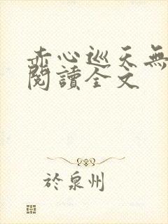 赤心巡天无删减阅读全文封面